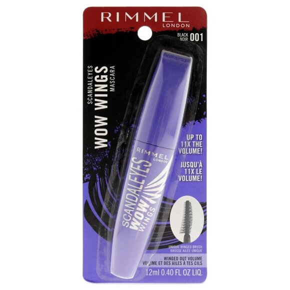 Rimmel London Wow Wings Black Noir 001 Scandaleyes Mascara NEW in Package - Picture 1 of 5